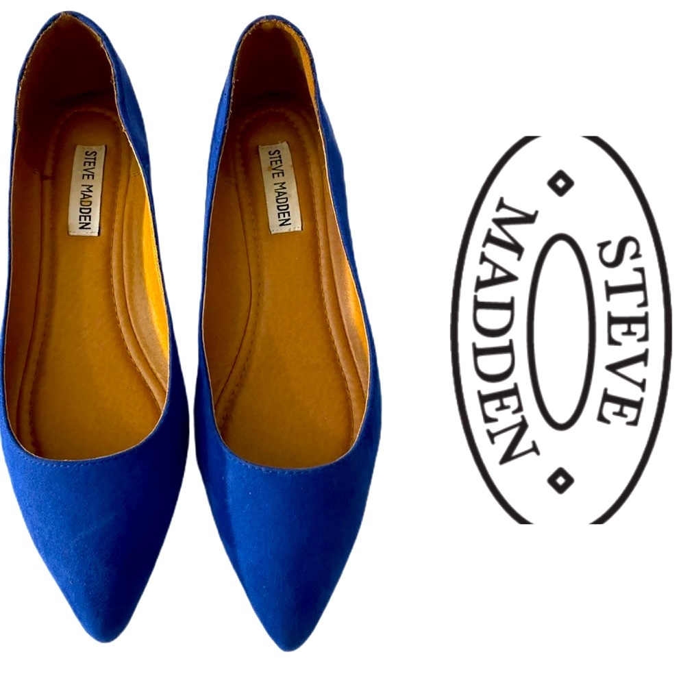 STEVE MADDEN blue flats
